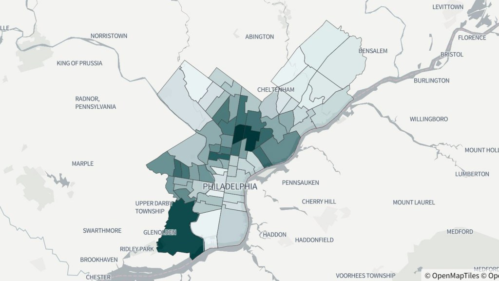 How gun violence hot spots in Philadelphia have shifted over the past half-decade
