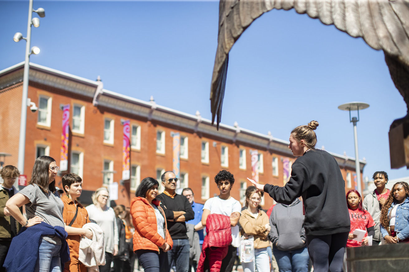 An image of a Temple campus tour.